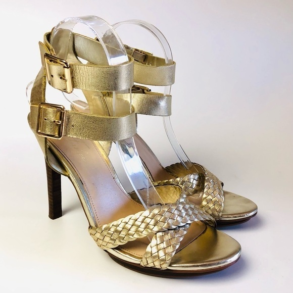 Marc Fisher Cari Metallic Stiletto Heel Sandals - Picture 3 of 15